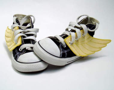 《鞋帶孔翅膀花邊》讓我的帆布鞋會飛飛！●‿●