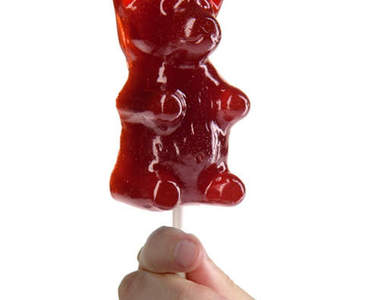 《大熊棒棒糖》★小熊軟糖巨大棒棒糖版～！（咬）