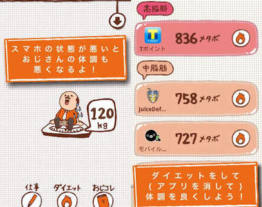 超可愛歐吉桑幫你管理手機電量 讓電池可以用得更久