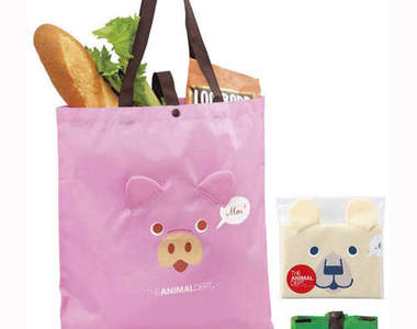 《動物購物袋》可愛又環保～讓你隨身袋著走～