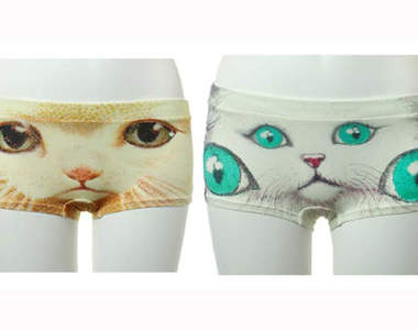 《貓臉內褲》喵的～～我正在看著你喔Σ(●ФΩФ)σ