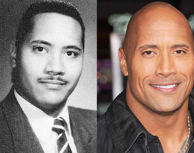 明星小時候：巨石強森 高中紀念冊照片曝光