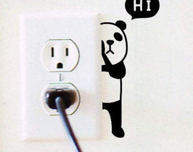 《可愛壁貼》害羞熊貓正在偷偷看著你喔╯▽╰