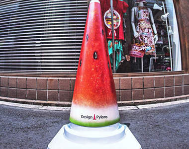 造型三角錐　有設計過的擺在路邊就是不一樣