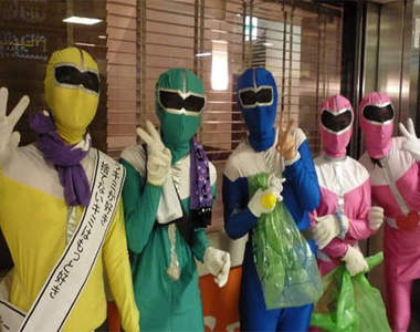 愛與乾淨的活動！撿垃圾假面戰隊in台灣 