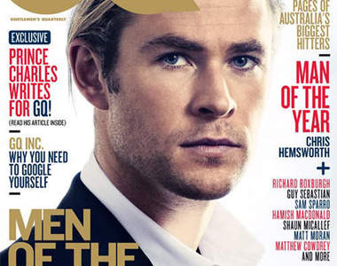 澳洲版GQ年度風雲男士 除了克里斯漢斯沃還能有誰♥
