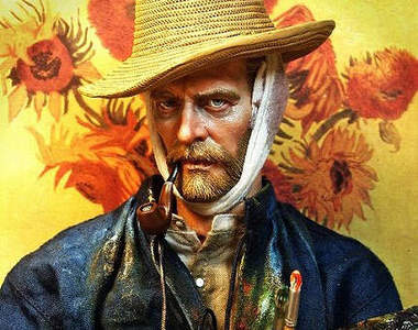 全球限量10組《梵谷1/6尺寸公仔》印象派畫家面容性格重現