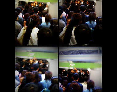 潛藏在東京滿員電車裡的妖怪們～你是否也曾見過呢？（飄）