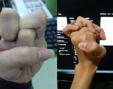 韓國《手照》新玩法~我的手快折斷了╭∩╮(￣▽￣`` )