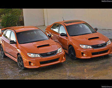 SEMA改裝展《速霸陸Impreza 特別版》橘黑上身添殺氣~