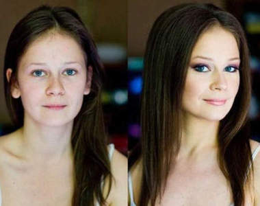 《化妝奇蹟》西洋素人版的妝前妝後比比看~