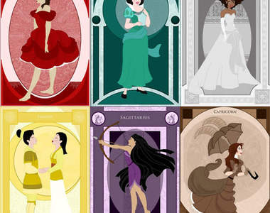 迪士尼公主的十二星座 你的公主是誰呢?