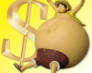 《魯夫橡膠氣球貯金箱》就讓我多存一點錢吧！！