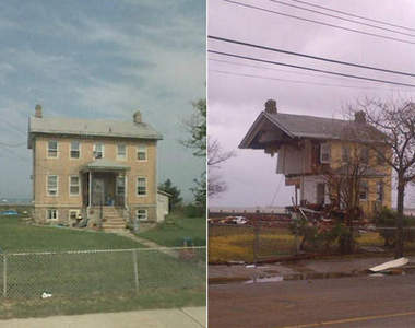 Sandy颶風襲擊美東  災情前後對比圖