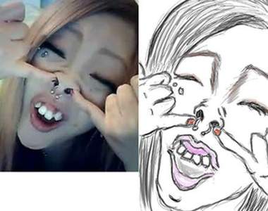 KUSO風格的《人氣生主似顏繪》～