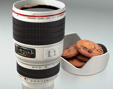 超拉風《單眼鏡頭茶杯》 攝影迷泡茶聊天的必敗好物啊！