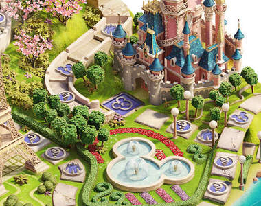 住不起迪士尼度假區 只好玩大富翁過過乾癮了~