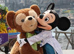 《米奇的玩偶Duffy》巨型絨毛海報牆攻佔涉谷車站♥ 《米奇的玩偶Duffy》巨型絨毛海報牆攻佔涉谷車站♥