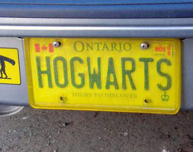 從車牌就知道你是《哈利波特》的粉絲！
