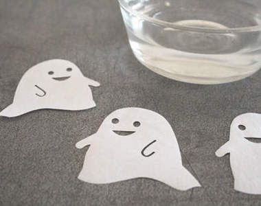 消失的幽靈便條紙 泡到水就消失了