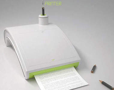 學生救星《鉛筆印表機》未來不用裝墨水就能幫你印作業～