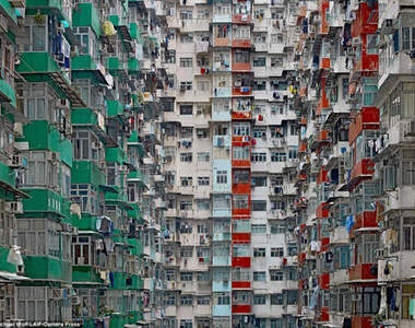 《香港建築壓縮》不管到哪裡就是擠、擠、擠~