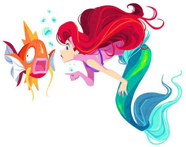 當神奇寶貝遇到迪士尼,馬上就被收服當寵物啦 XD