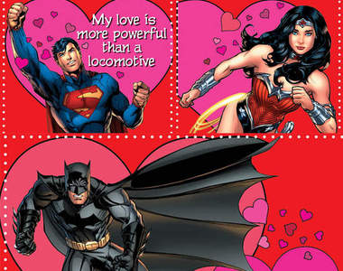 DC家超級英雄 祝你情人節快樂♥
