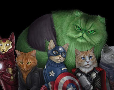 《超級英雄喵》我願意被他們拯救♥♥