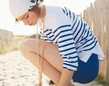 韓國校園風《條紋上衣》就算冒著撞衫的危險我還是要穿～