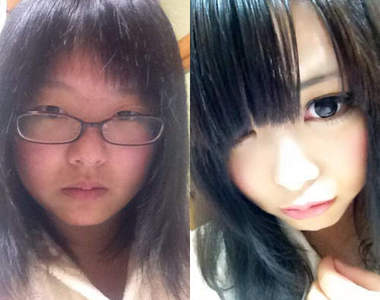 日本女學生的《整形級彩妝》 超對比的半顏妝也一起公開