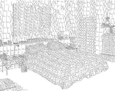 室內設計《字母畫》他們全部都是用單字所組成的喔~