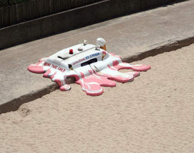 《融化的冰淇淋車》一直想到伊藤潤二的冰淇淋...