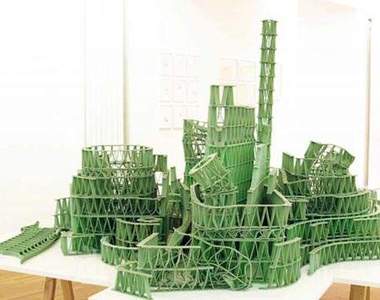 《口香糖藝術》這要用掉多少包口香糖呢.....