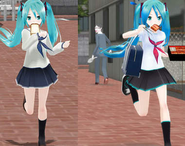 二次元學生們總是沒時間好好吃早餐 ╮(╯3╰)╭