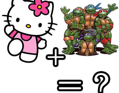 《KT×TMNT》凱蒂貓+忍者龜 kitty辛苦你了(拍肩)