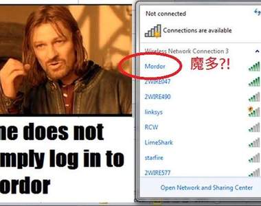 《爆笑WiFi名稱》一個人不會輕易得到免費WiFi......