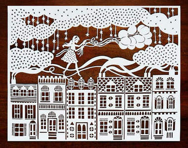 《紙雕裝飾》  又能裝飾又能欣賞的藝術品