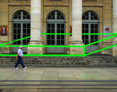 紐約街頭跳出方格子～用膠帶來創作