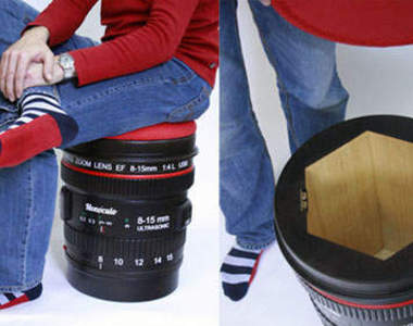 超方便《迷你單眼鏡頭椅》 這樣以後外拍就不用怕沒地方可坐啦～