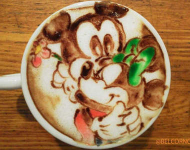 超可愛《迪士尼拉花》~不管看幾杯也不厭倦❤