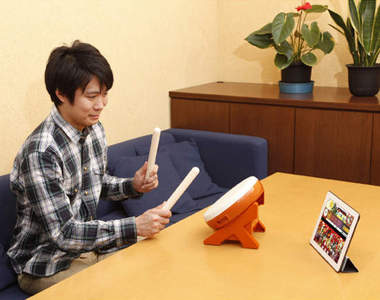 手機《太鼓達人》遊戲　藍芽太鼓誕生 咚咚咚/