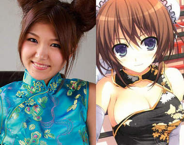 旗袍是工口的一種表現　二次元與三次元要不要來比一下？