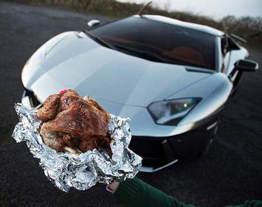 超貴《大牛聖誕烤雞餐》別有一番煙燻味(誤)