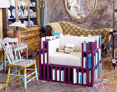 《書架椅》坐著就可以拿書又可以節省空間的好沙發～