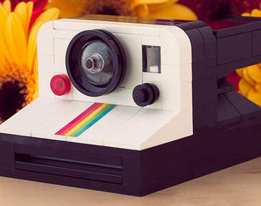 超逼真《樂高Polaroid迷你相機》復古迷你造型模樣超可愛~