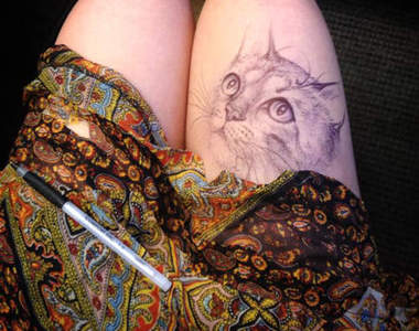 超逼真《大腿畫》還因此成功吸引了教授？！>///<