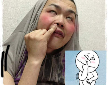 《LINE特色貼圖模仿大賽》以後可以都用真人化嗎?(=^m^)