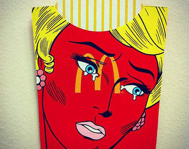 麥當當《普普風薯條盒》我要......海綿寶寶XD