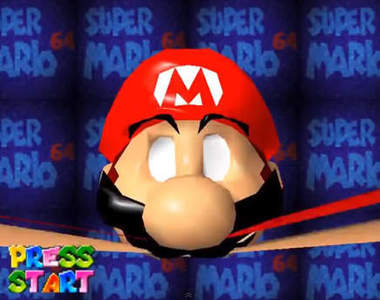 《悲劇遊戲畫面》瑪利歐64變成惡夢64了啦...